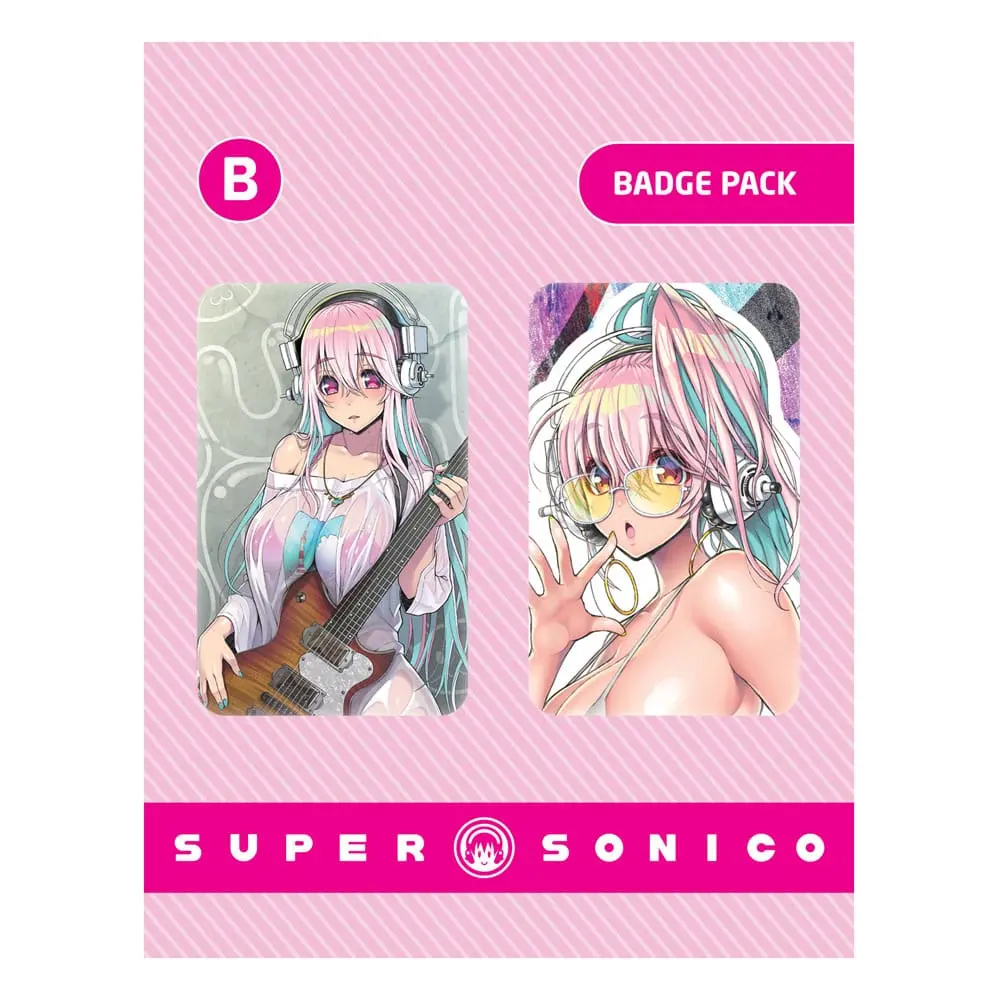 Super Sonico Pin Badges 2-Pack Set B / Zestaw 2 przypinek zdjęcie produktu