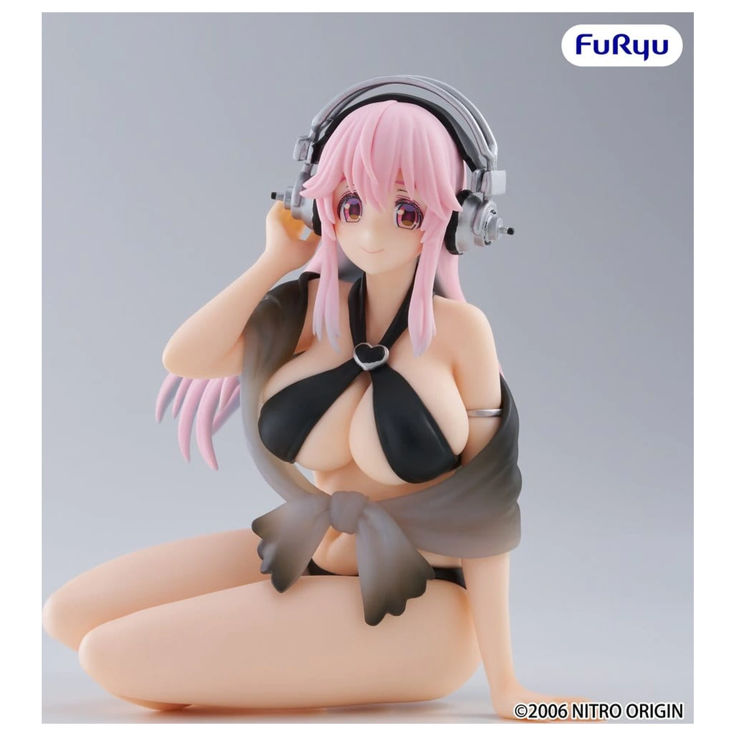 Super Sonico Noodle Stopper PVC Statuetka Super Sonico Swimsuit Black Color Ver. 10 cm zdjęcie produktu