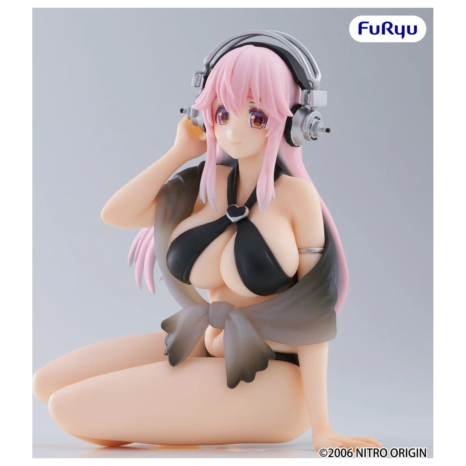 Super Sonico Noodle Stopper PVC Statuetka Super Sonico Swimsuit Black Color Ver. 10 cm zdjęcie produktu