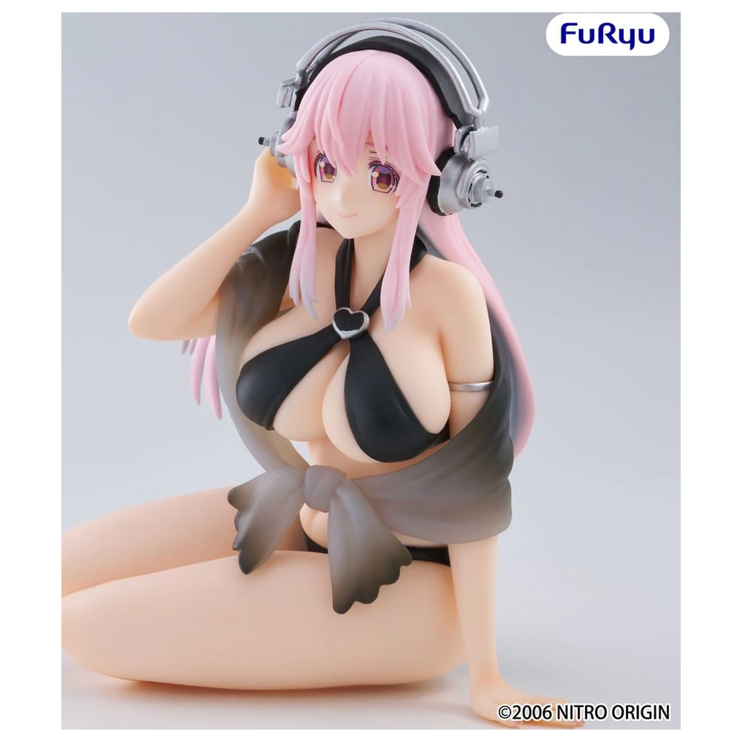 Super Sonico Noodle Stopper PVC Statuetka Super Sonico Swimsuit Black Color Ver. 10 cm zdjęcie produktu
