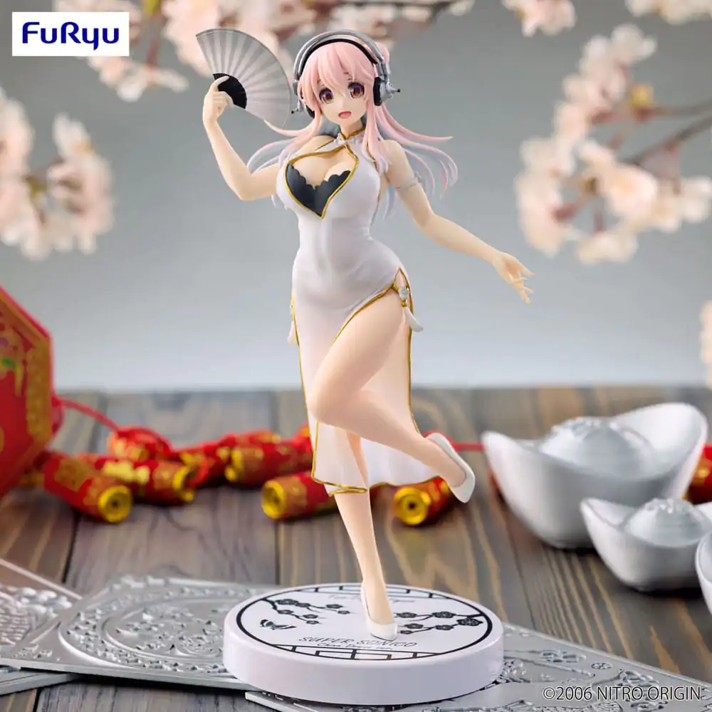 Super Sonico Trio-Try-iT Statuetka z PCV White China Dress Ver. 21 cm zdjęcie produktu