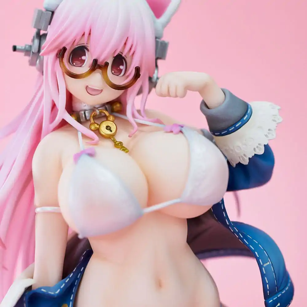 Super Sonico PVC Statuetka Super Sonico Biały Kot Wer. 27 cm zdjęcie produktu