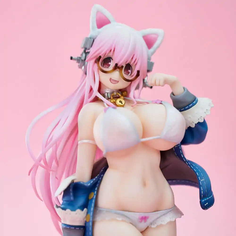 Super Sonico PVC Statuetka Super Sonico Biały Kot Wer. 27 cm zdjęcie produktu