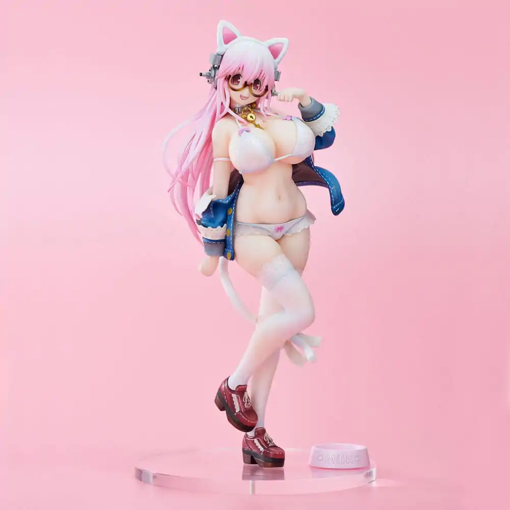 Super Sonico PVC Statuetka Super Sonico Biały Kot Wer. 27 cm zdjęcie produktu
