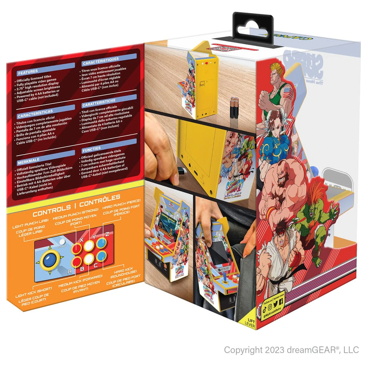 Super Street Fighter II Przenośna Retro Arcade Micro Odtwarzacz Pro zdjęcie produktu