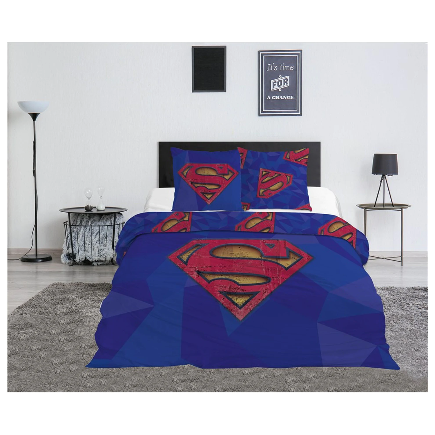 Superman Blue podwójna poszwa na kołdrę zdjęcie produktu