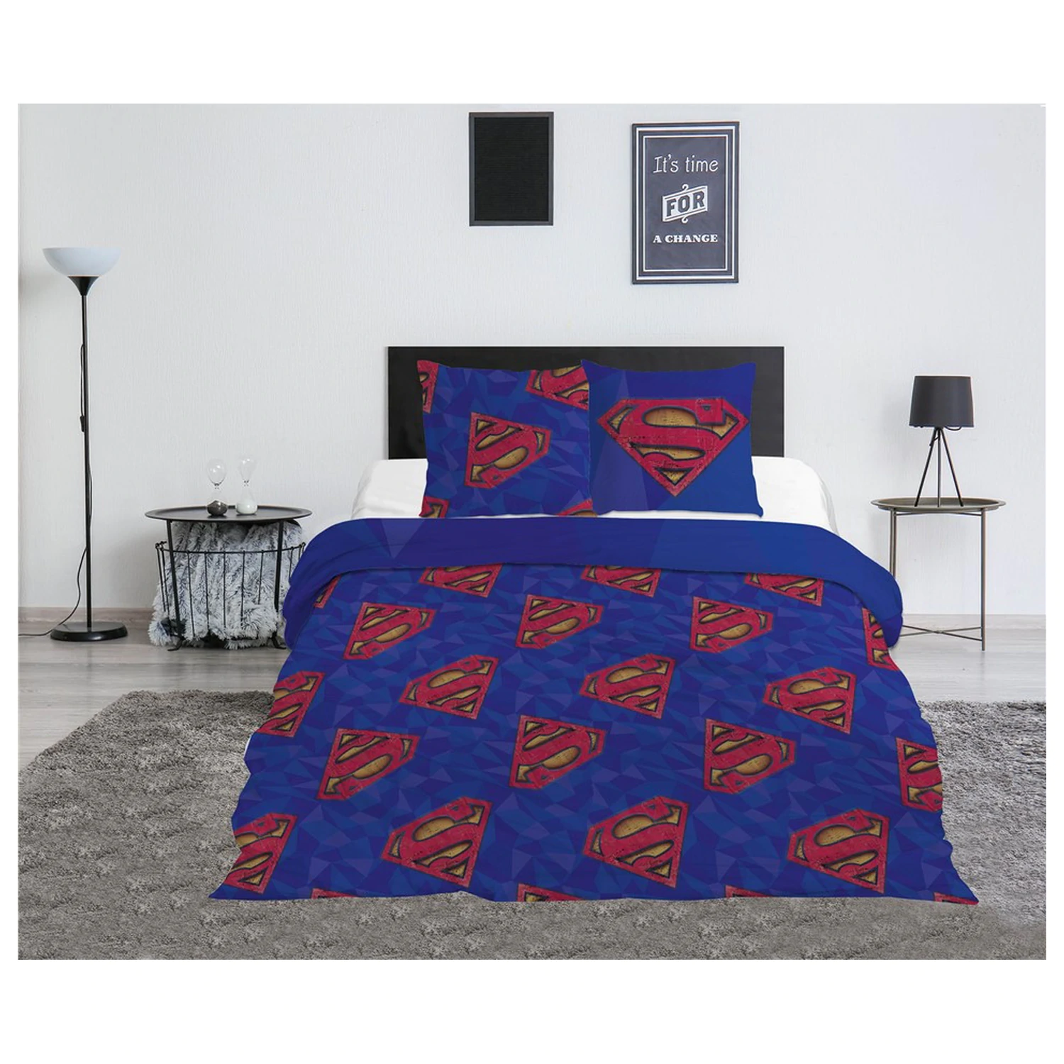 Superman Blue podwójna poszwa na kołdrę zdjęcie produktu