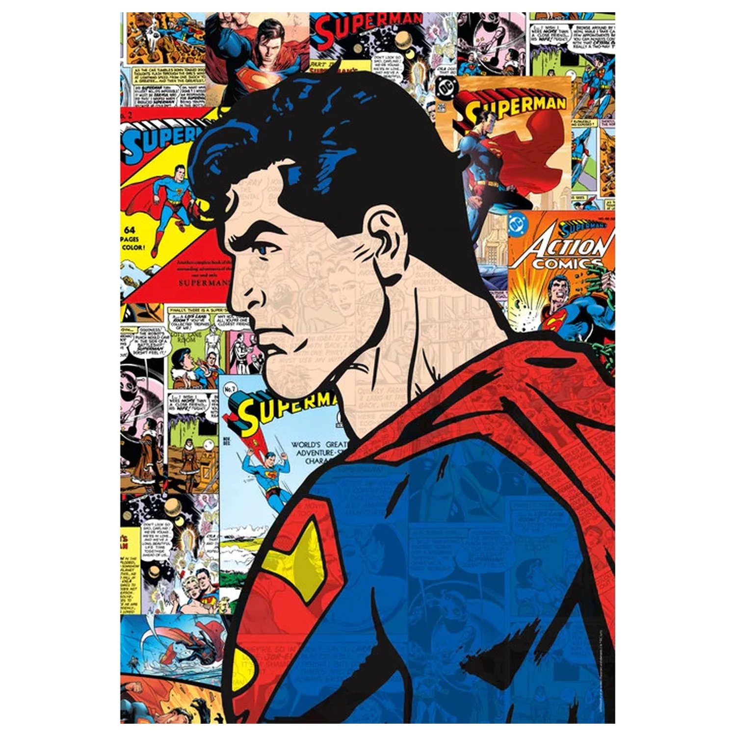Superman Comic 1000-częściowe puzzle kompaktowe zdjęcie produktu