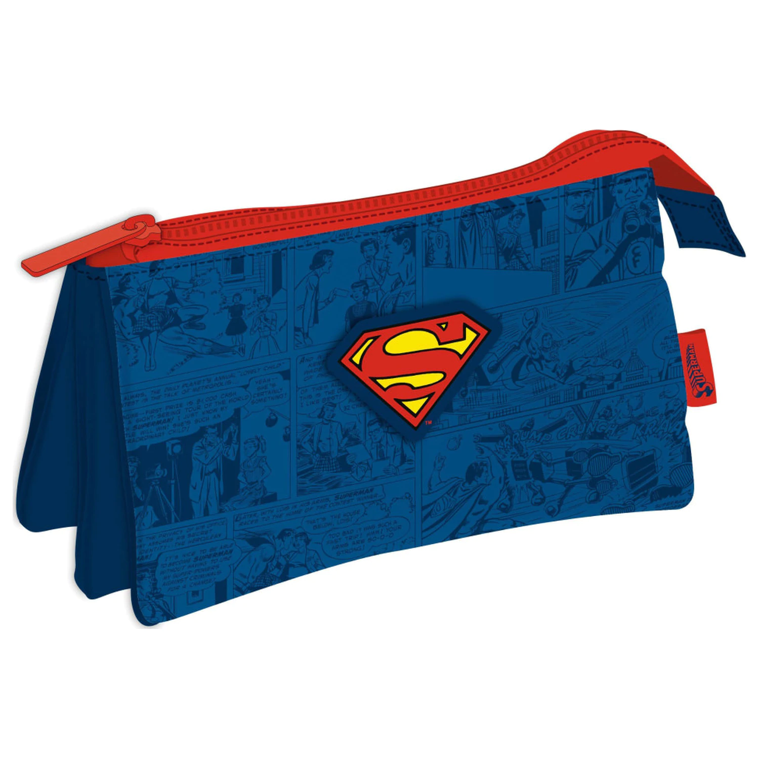 Superman Comic Piórnik z 3 przegródkami 21 cm zdjęcie produktu