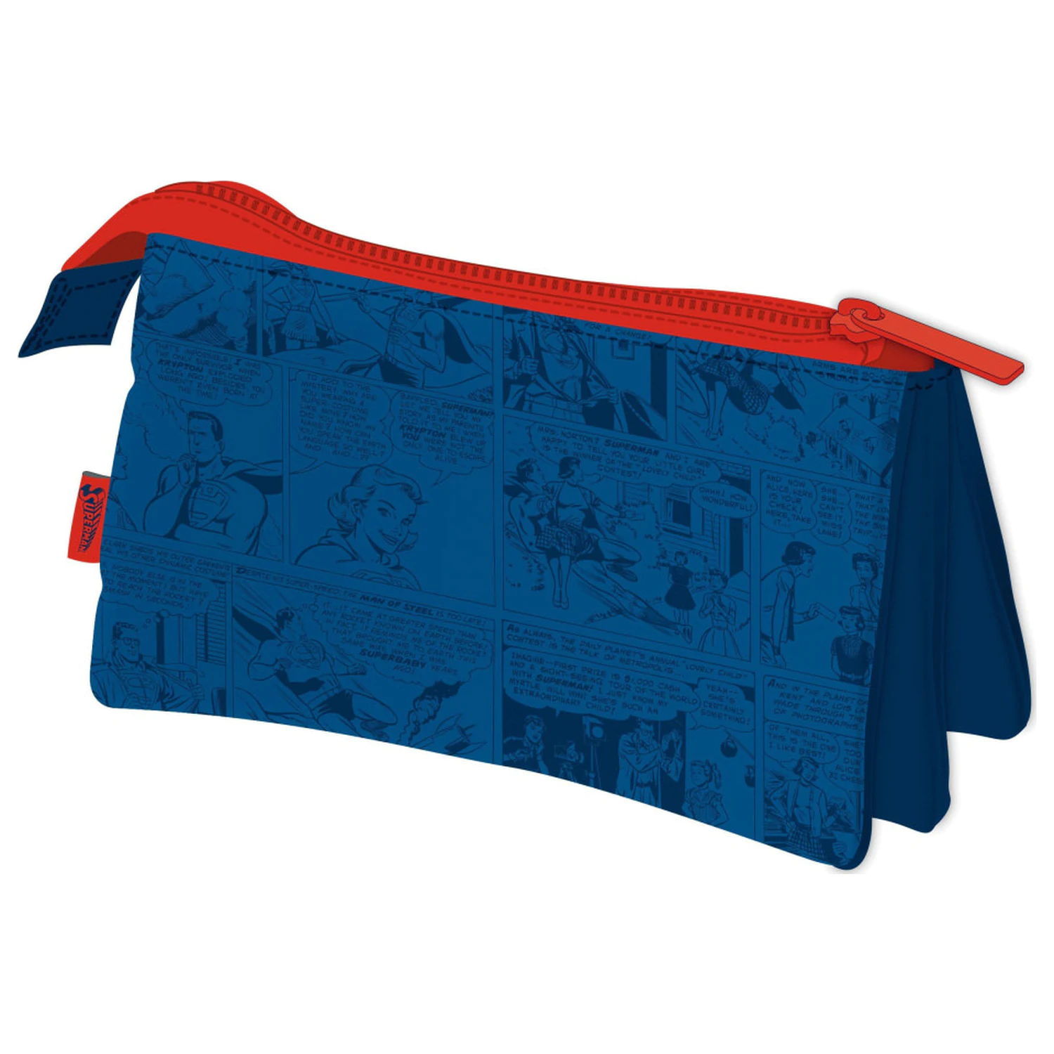 Superman Comic Piórnik z 3 przegródkami 21 cm zdjęcie produktu