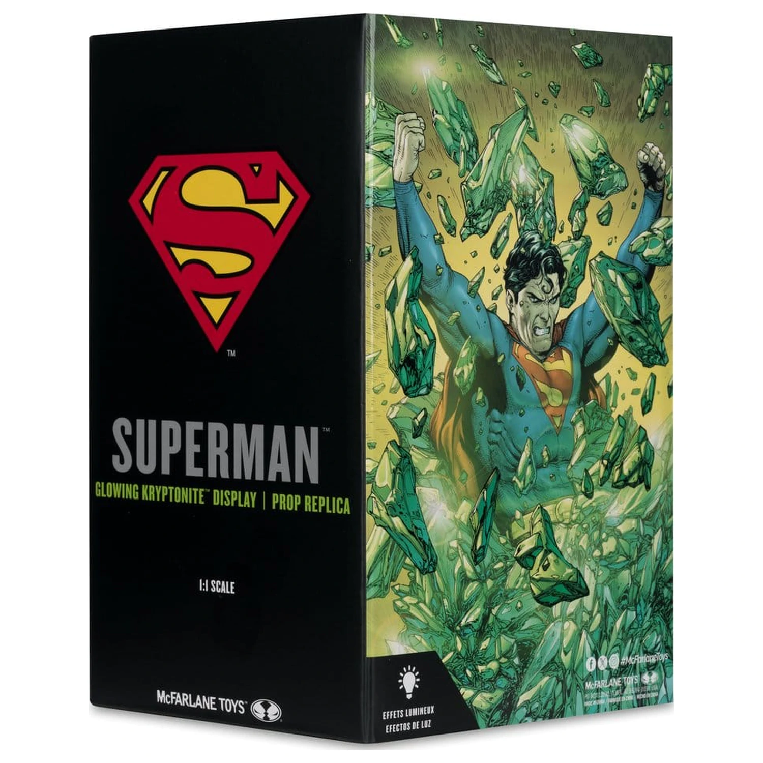 Superman DC Direct Replica 1/1 wyświetlacz Kryptonite (Gold Label) 18 cm zdjęcie produktu