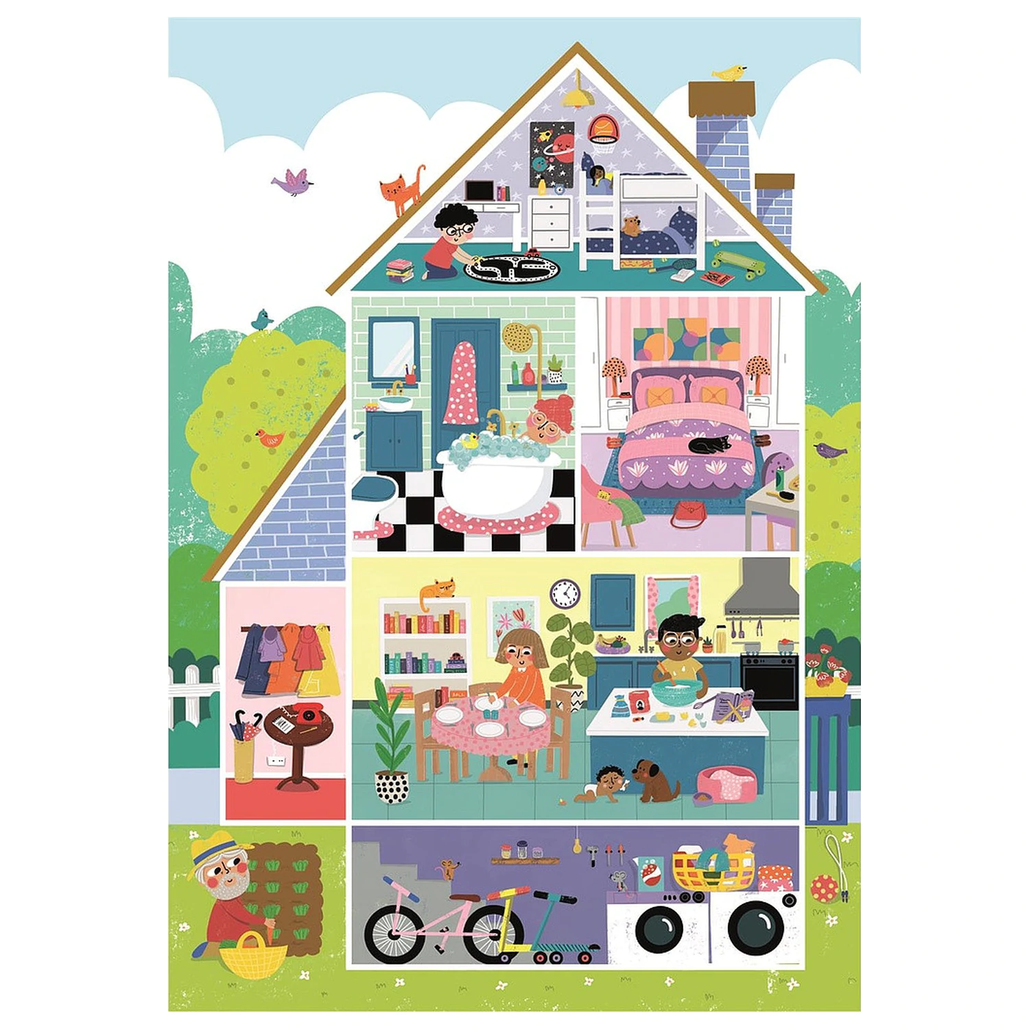 Sweet Home 104-częściowe maxi puzzle zdjęcie produktu
