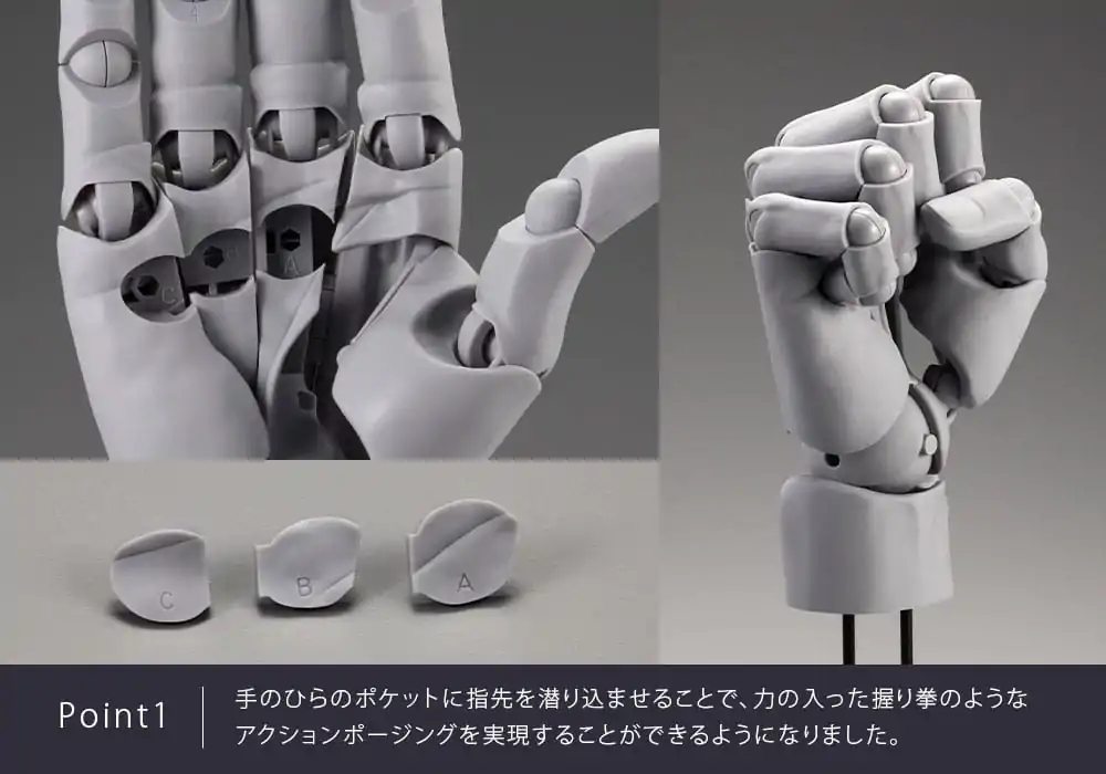Takahiro Kagami PVC Artist Support Item Dłoń 1/1 Model Mężczyźni /L Szary 22 cm zdjęcie produktu