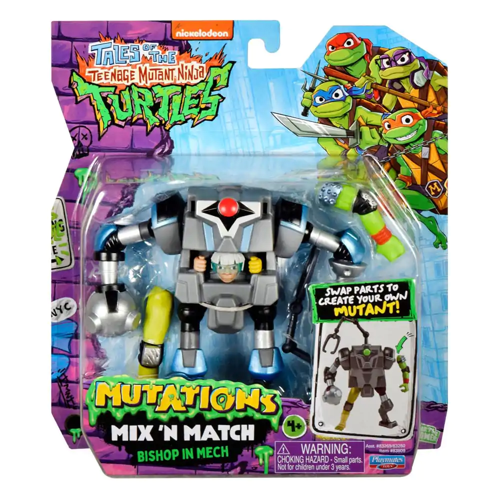 Żółwie Ninja: Wojownicze Żółwie Nastolatki Mix &#039;n Match Figurka Akcji Mech Suit 12 cm zdjęcie produktu