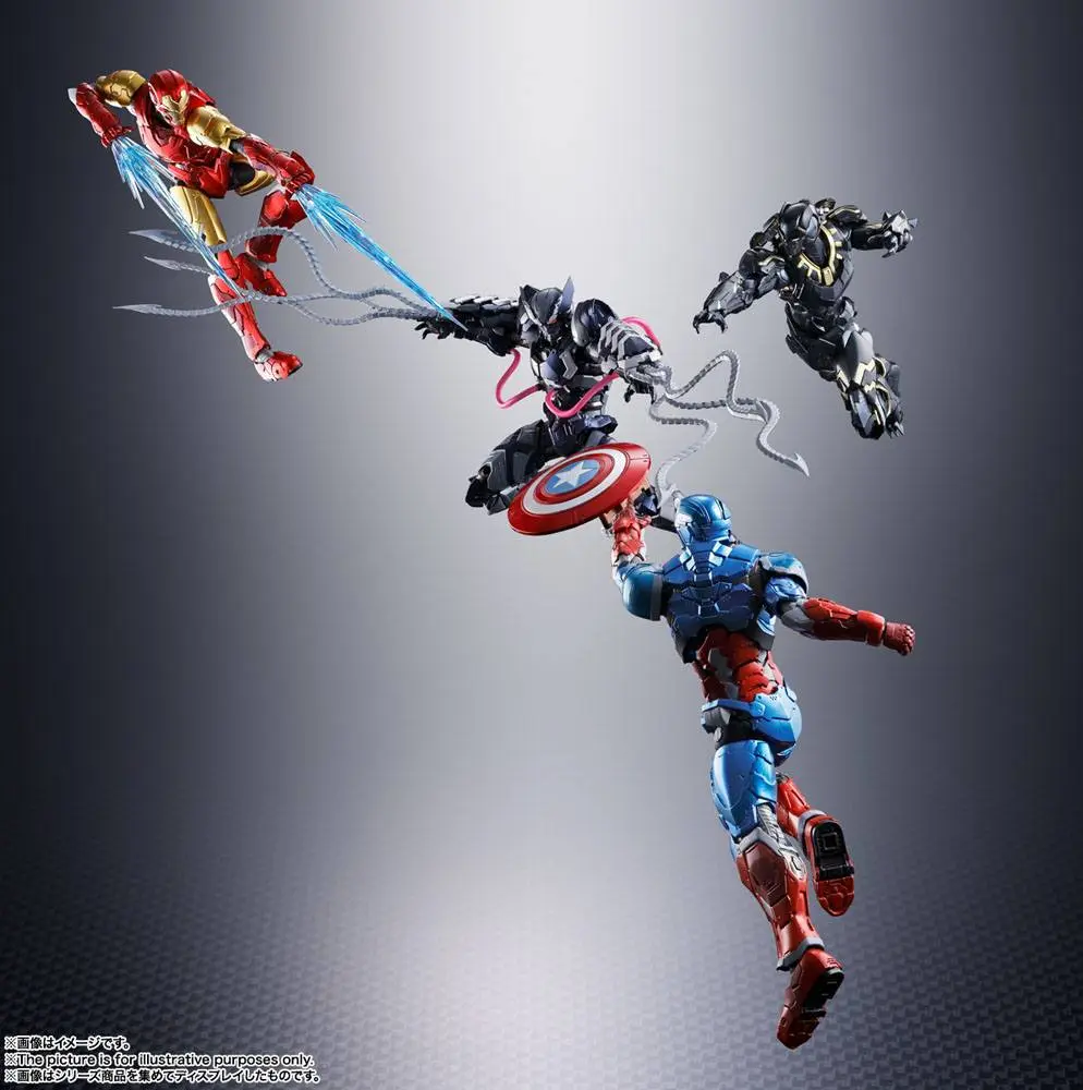 Tech-On Avengers S.H. Figuarts Figurka Akcji Venom Symbiote Wolverine 16 cm zdjęcie produktu