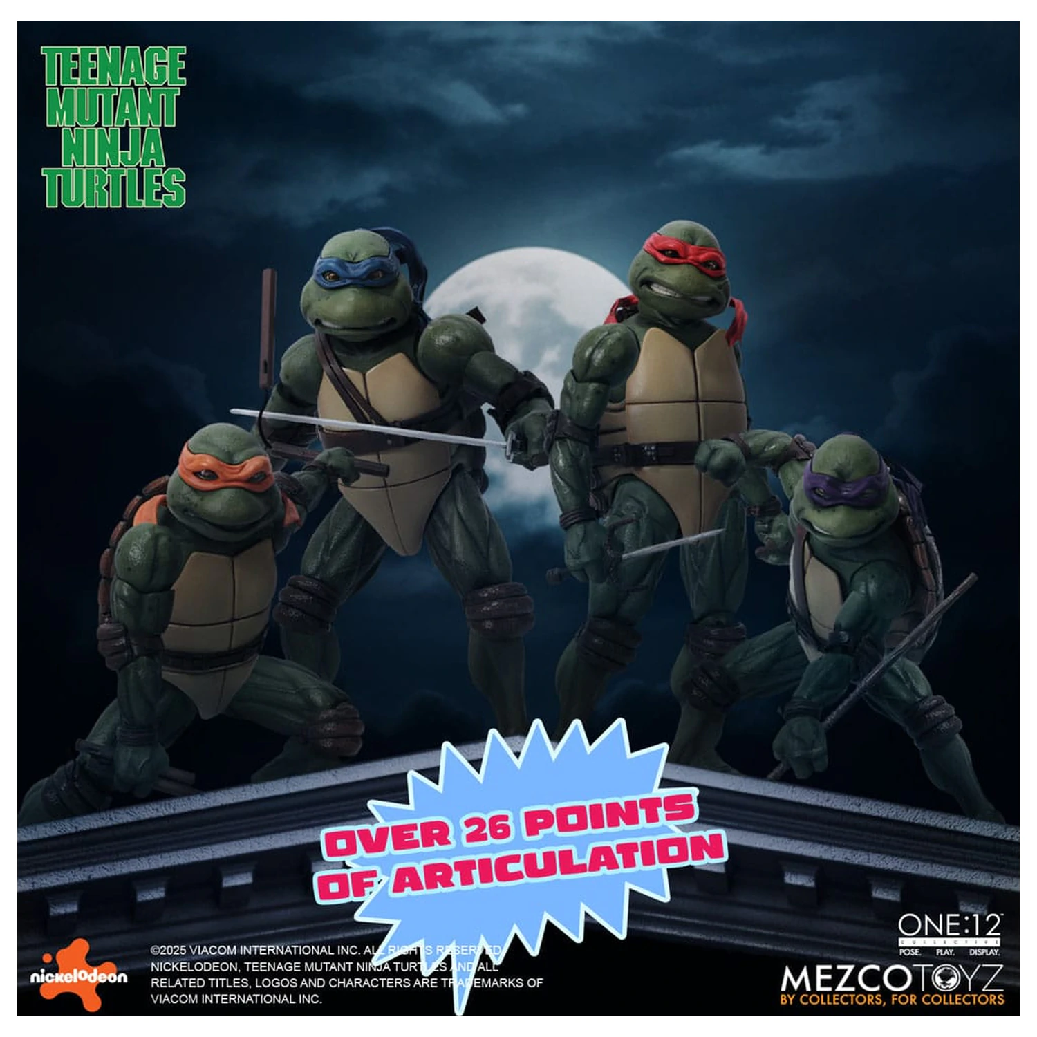 Zestaw figurek Teenage Mutant Ninja Turtles box set 1/12 Teenage Mutant Ninja Turtles (1990 Movie) 15 cm zdjęcie produktu