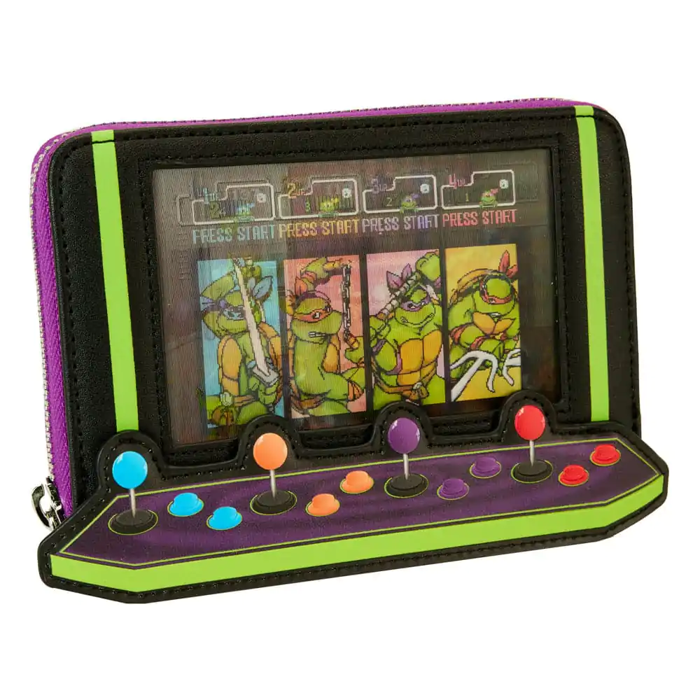 Portfel Teenage Mutant Ninja Turtles by Loungefly z okazji 40-lecia Vintage Arcade zdjęcie produktu