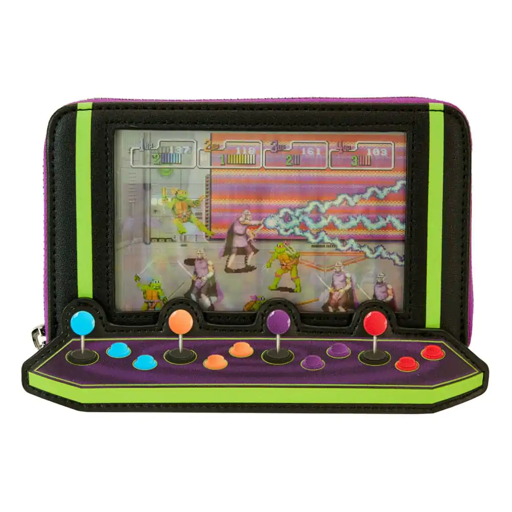 Portfel Teenage Mutant Ninja Turtles by Loungefly z okazji 40-lecia Vintage Arcade zdjęcie produktu