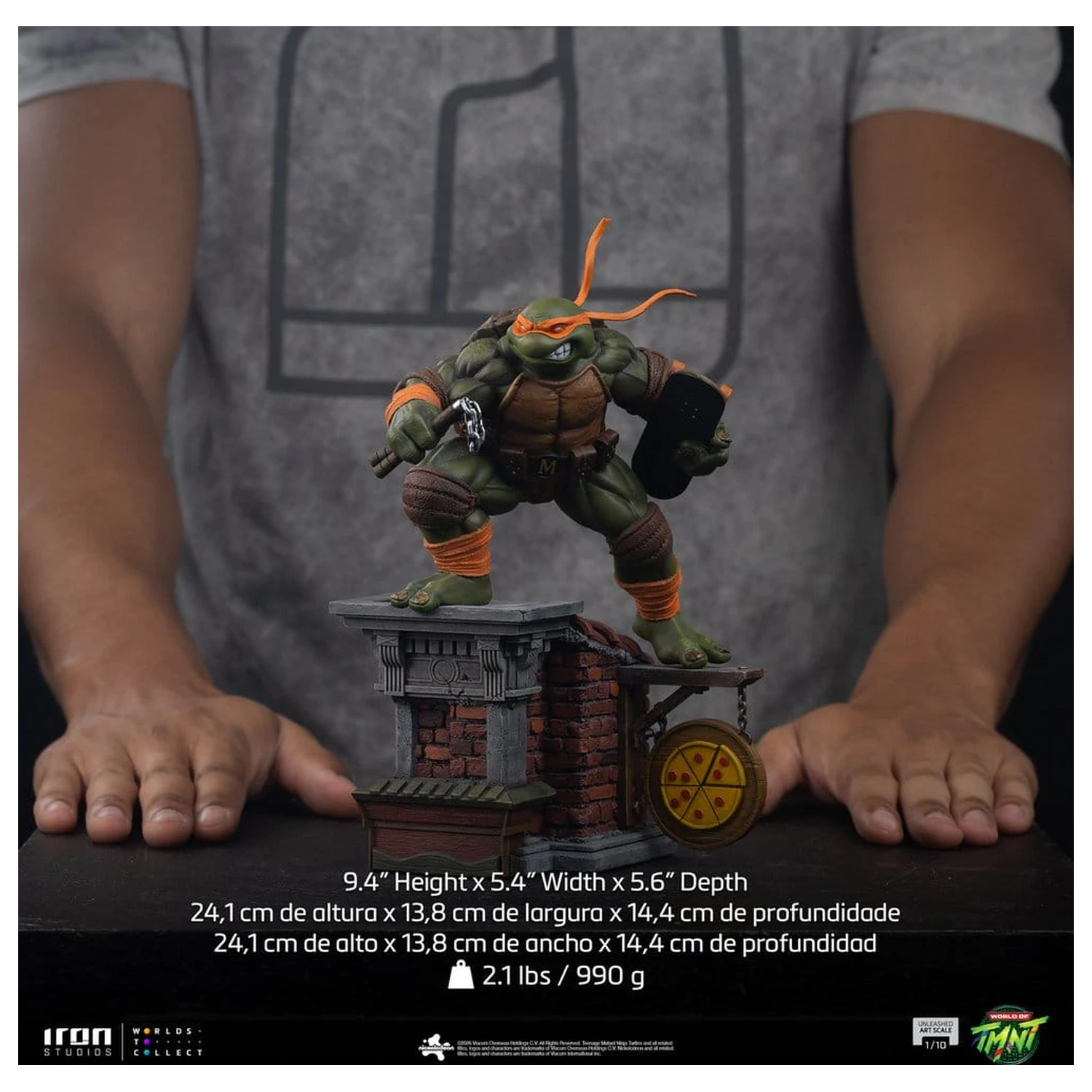 Teenage Mutant Ninja Turtles Art Scale Statua 1/10 Michelangelo Unleashed 24 cm zdjęcie produktu