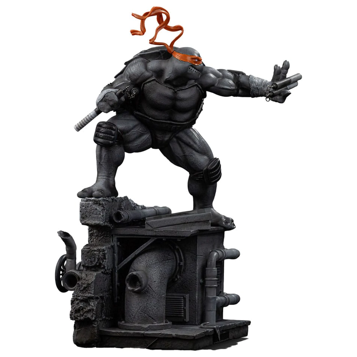 Teenage Mutant Ninja Turtles Art Scale Statue 1/10 Michelangelo Black and White Variant 26 cm zdjęcie produktu