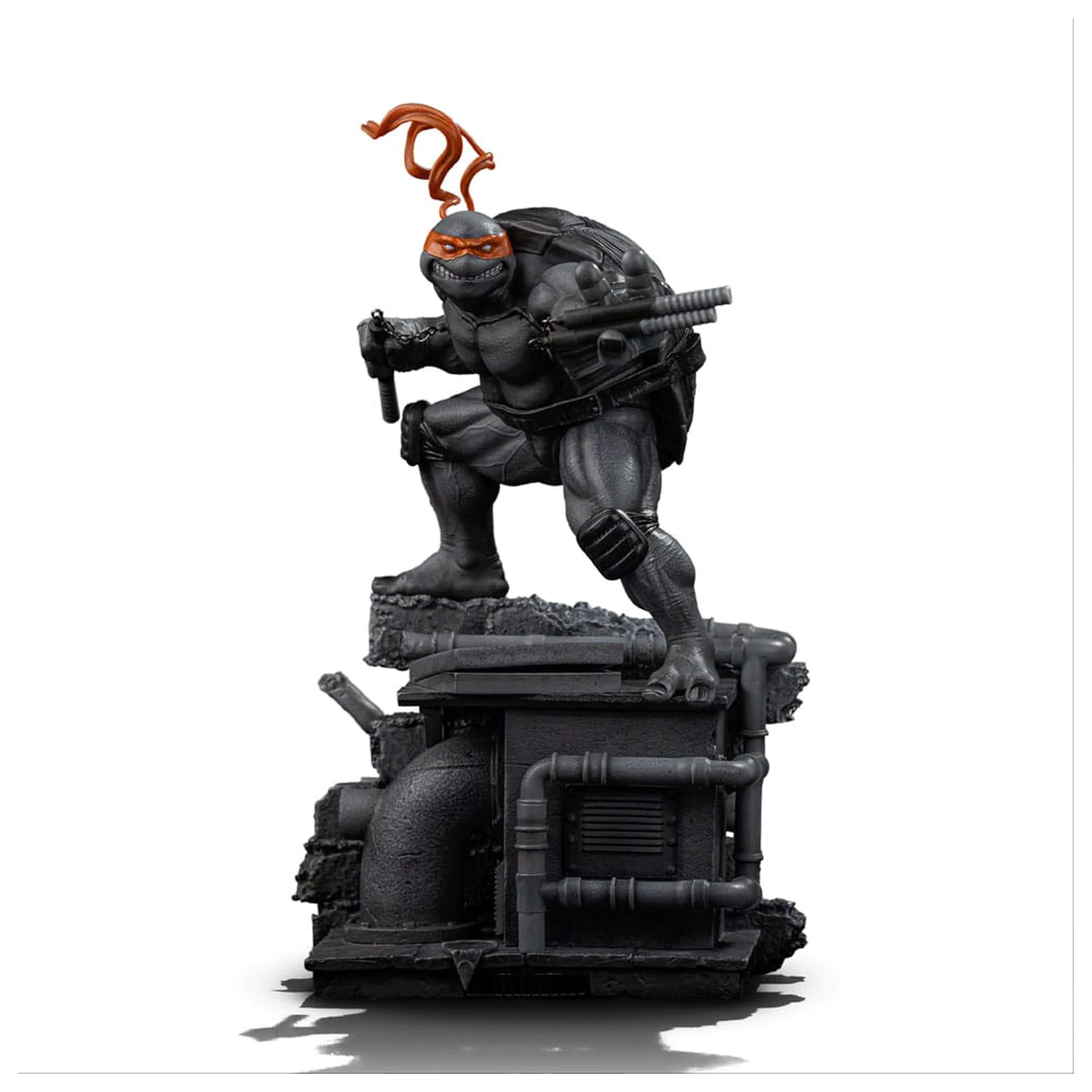 Teenage Mutant Ninja Turtles Art Scale Statue 1/10 Michelangelo Black and White Variant 26 cm zdjęcie produktu