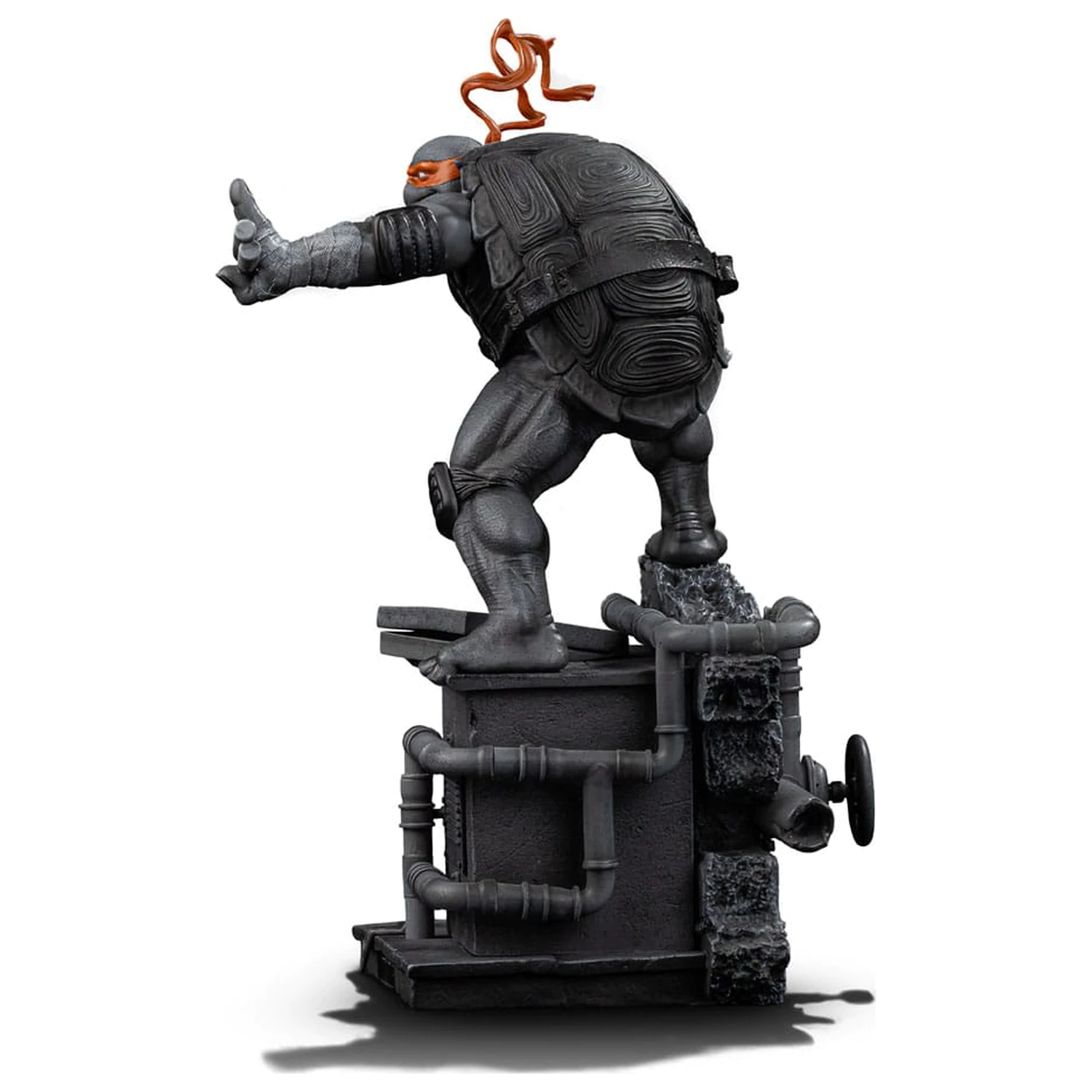Teenage Mutant Ninja Turtles Art Scale Statue 1/10 Michelangelo Black and White Variant 26 cm zdjęcie produktu