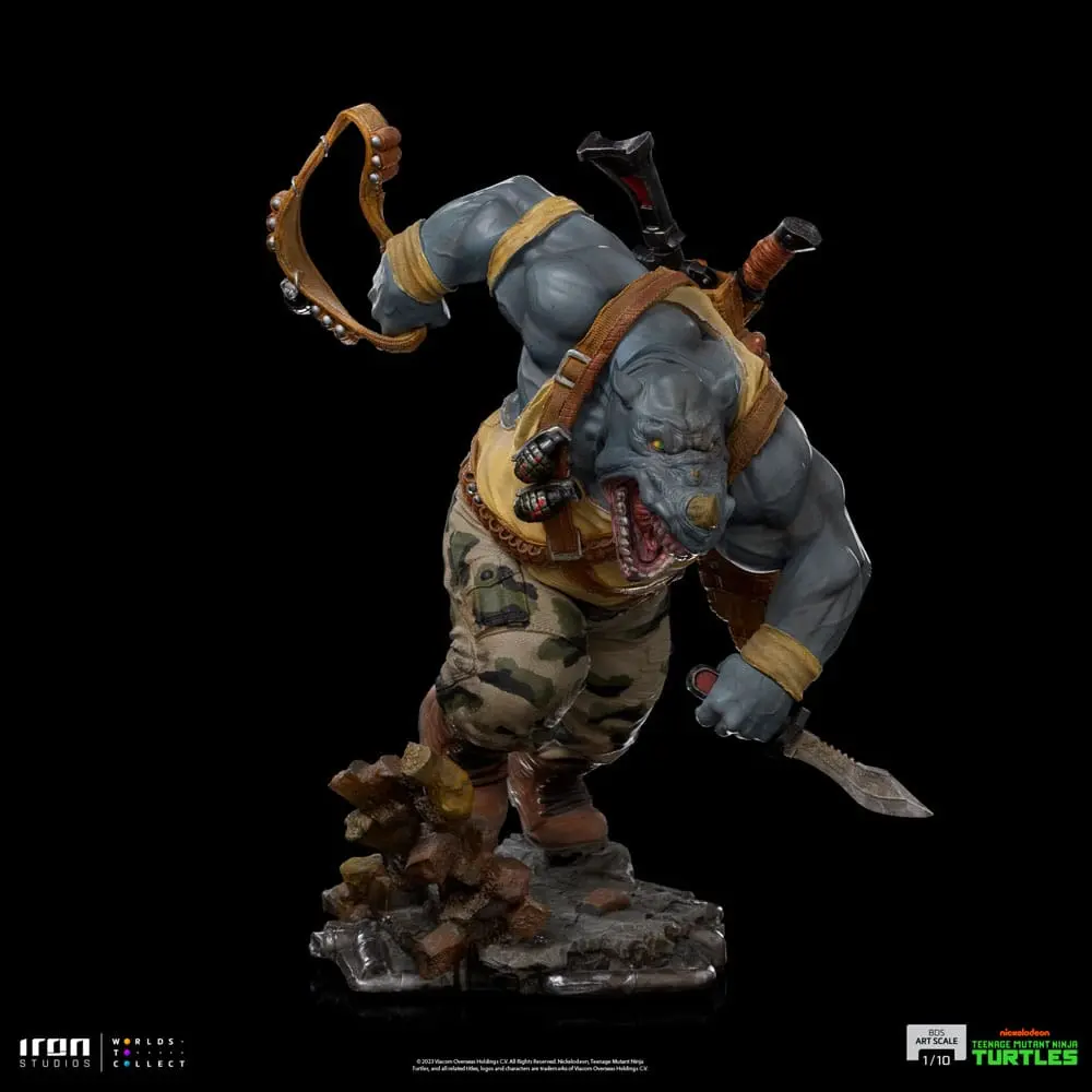 Żółwie Ninja Wojownicze Teenage Mutant Ninja Turtles BDS Art Scale Statue 1/10 Rocksteady 24 cm zdjęcie produktu