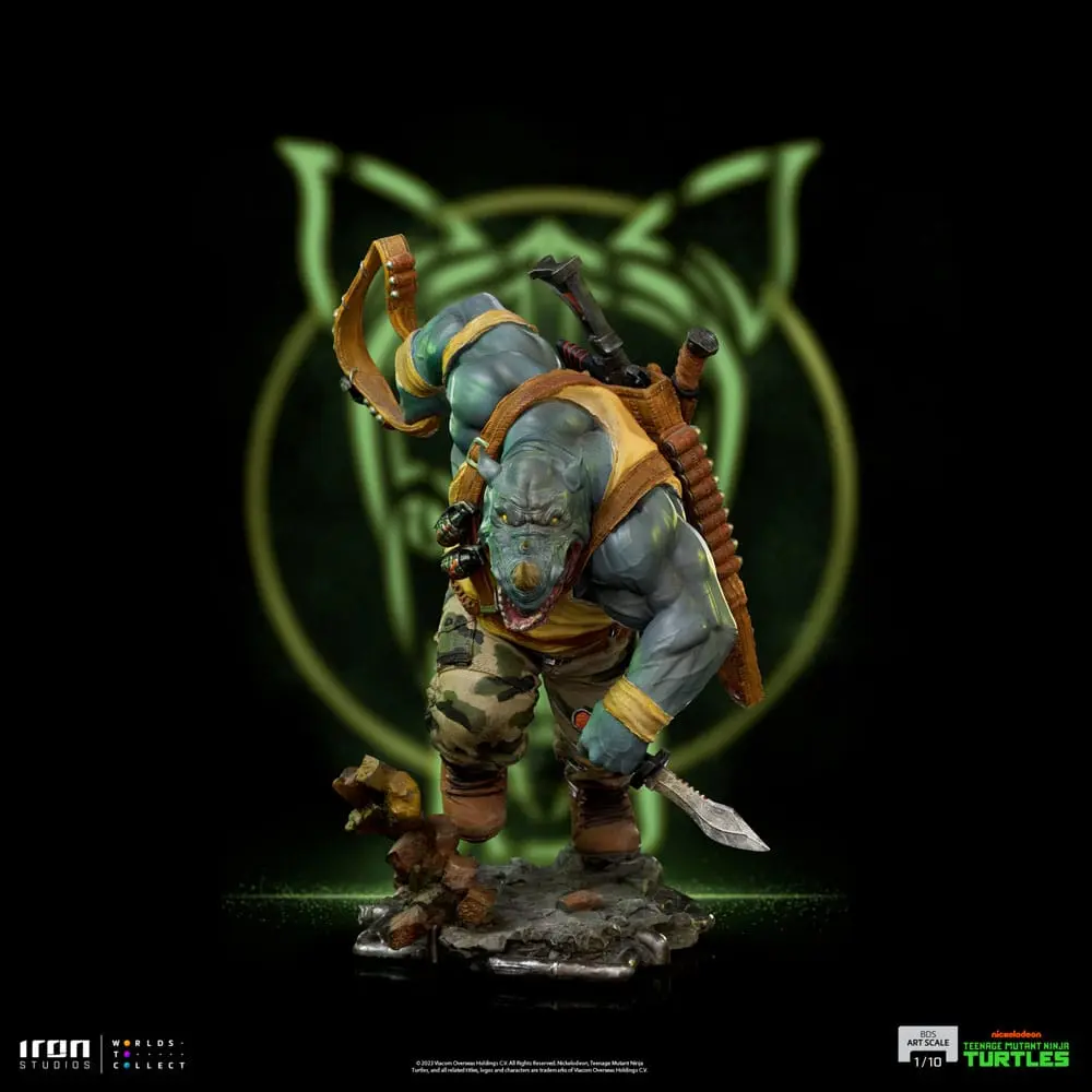 Żółwie Ninja Wojownicze Teenage Mutant Ninja Turtles BDS Art Scale Statue 1/10 Rocksteady 24 cm zdjęcie produktu