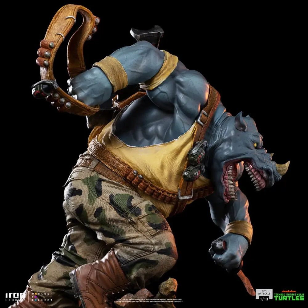Żółwie Ninja Wojownicze Teenage Mutant Ninja Turtles BDS Art Scale Statue 1/10 Rocksteady 24 cm zdjęcie produktu