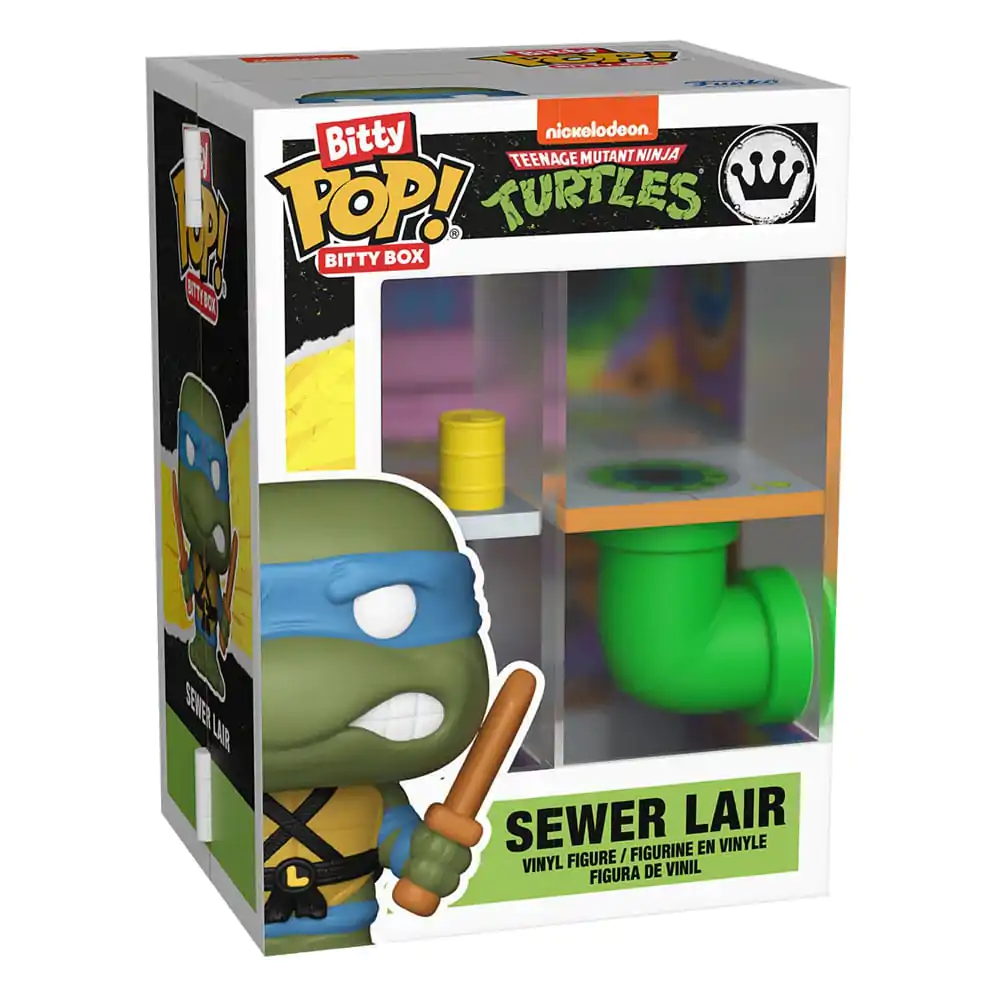 Żółwie Ninja Bitty Funko POP! Bitty Box Display z 2 Figurkami Vinyl Sewer Lair zdjęcie produktu