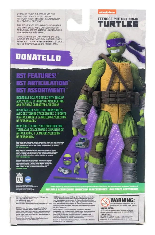 Teenage Mutant Ninja Turtles BST AXN Figurka Akcji Donatello (IDW Comics) 13 cm zdjęcie produktu