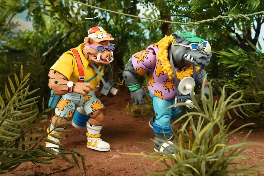 Żółwie Ninja (Cartoon 1980) Figurka Akcji 2 Pack Vacation Bebop and Rocksteady 18 cm zdjęcie produktu