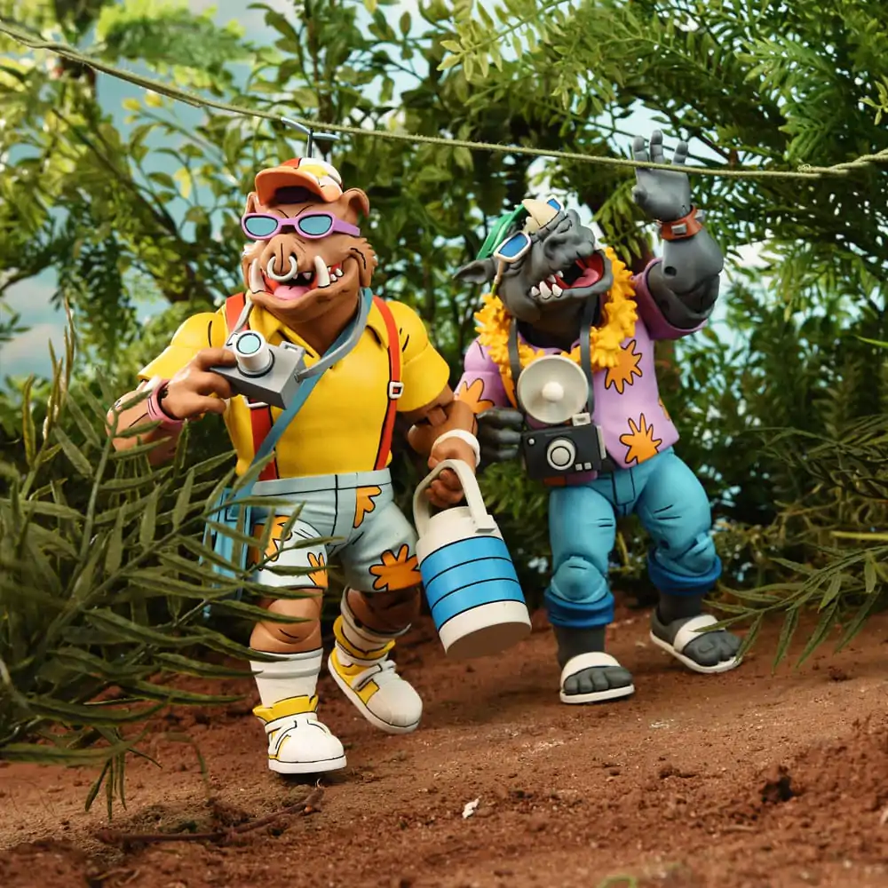 Żółwie Ninja (Cartoon 1980) Figurka Akcji 2 Pack Vacation Bebop and Rocksteady 18 cm zdjęcie produktu