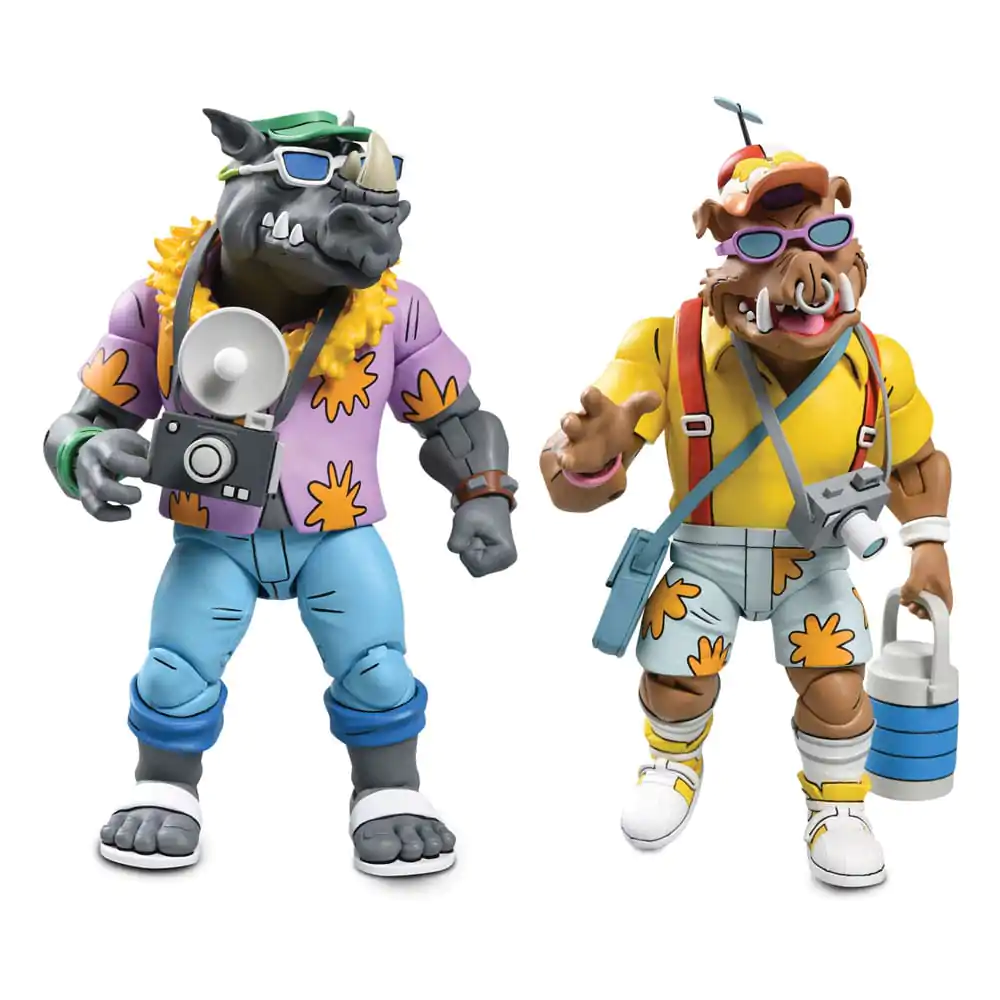 Żółwie Ninja (Cartoon 1980) Figurka Akcji 2 Pack Vacation Bebop and Rocksteady 18 cm zdjęcie produktu