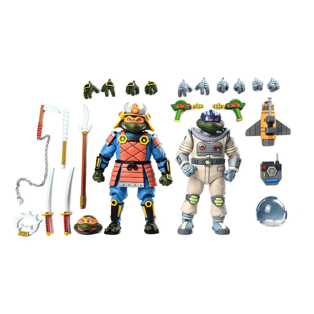 Teenage Mutant Ninja Turtles (Cartoon) Figurka Akcji 2 Pack Space Adventure & Samurai Turtles 18 cm zdjęcie produktu