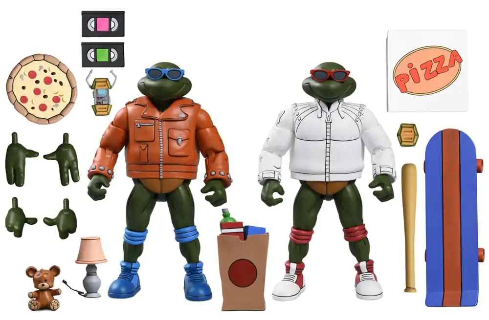 Żółwie Ninja (Wersja animowana) Figurka Akcji Punk Leo i Punk Raph 2 Pack 18 cm zdjęcie produktu