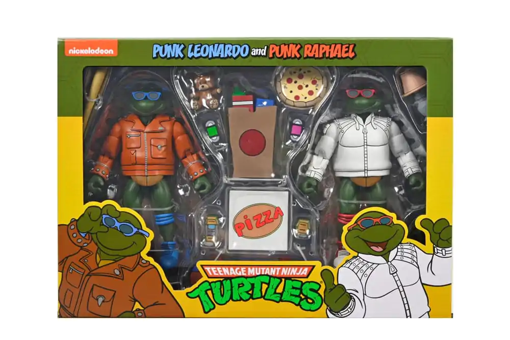 Żółwie Ninja (Wersja animowana) Figurka Akcji Punk Leo i Punk Raph 2 Pack 18 cm zdjęcie produktu