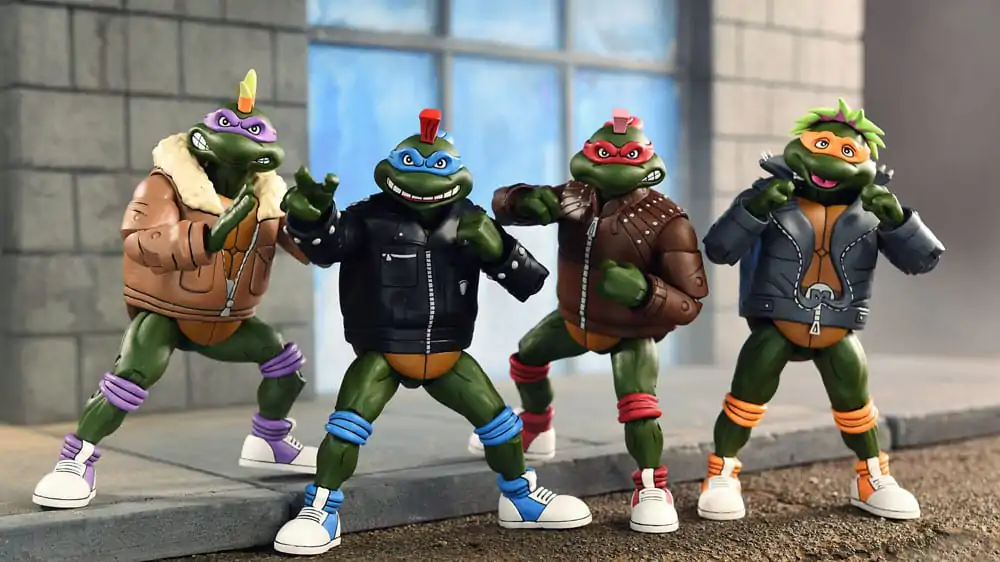 Żółwie Ninja (Cartoon) Figurki Akcji 4-Pack Punk Turtles 18 cm zdjęcie produktu