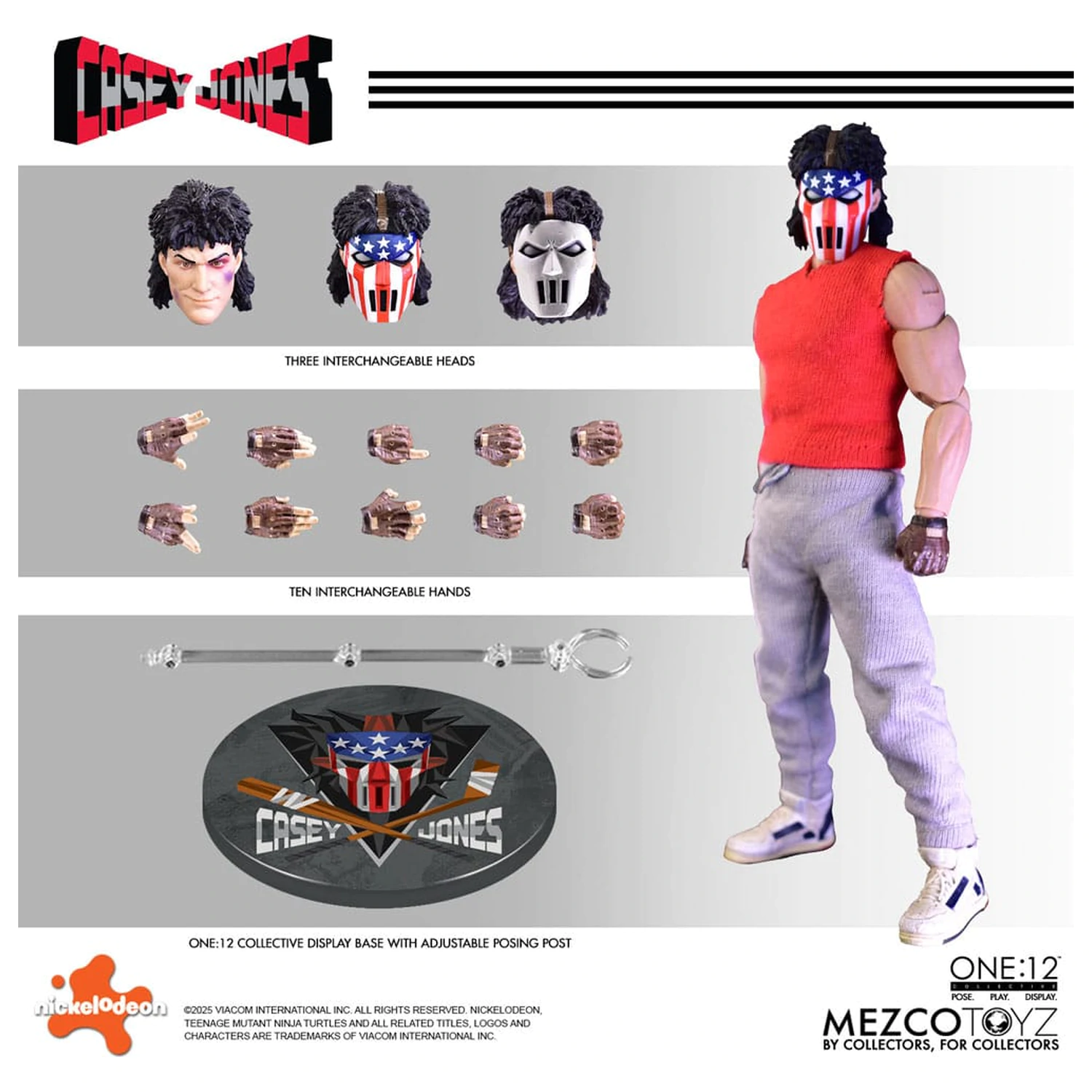 Teenage Mutant Ninja Turtles Figurka 1/12 Casey Jones 17 cm zdjęcie produktu