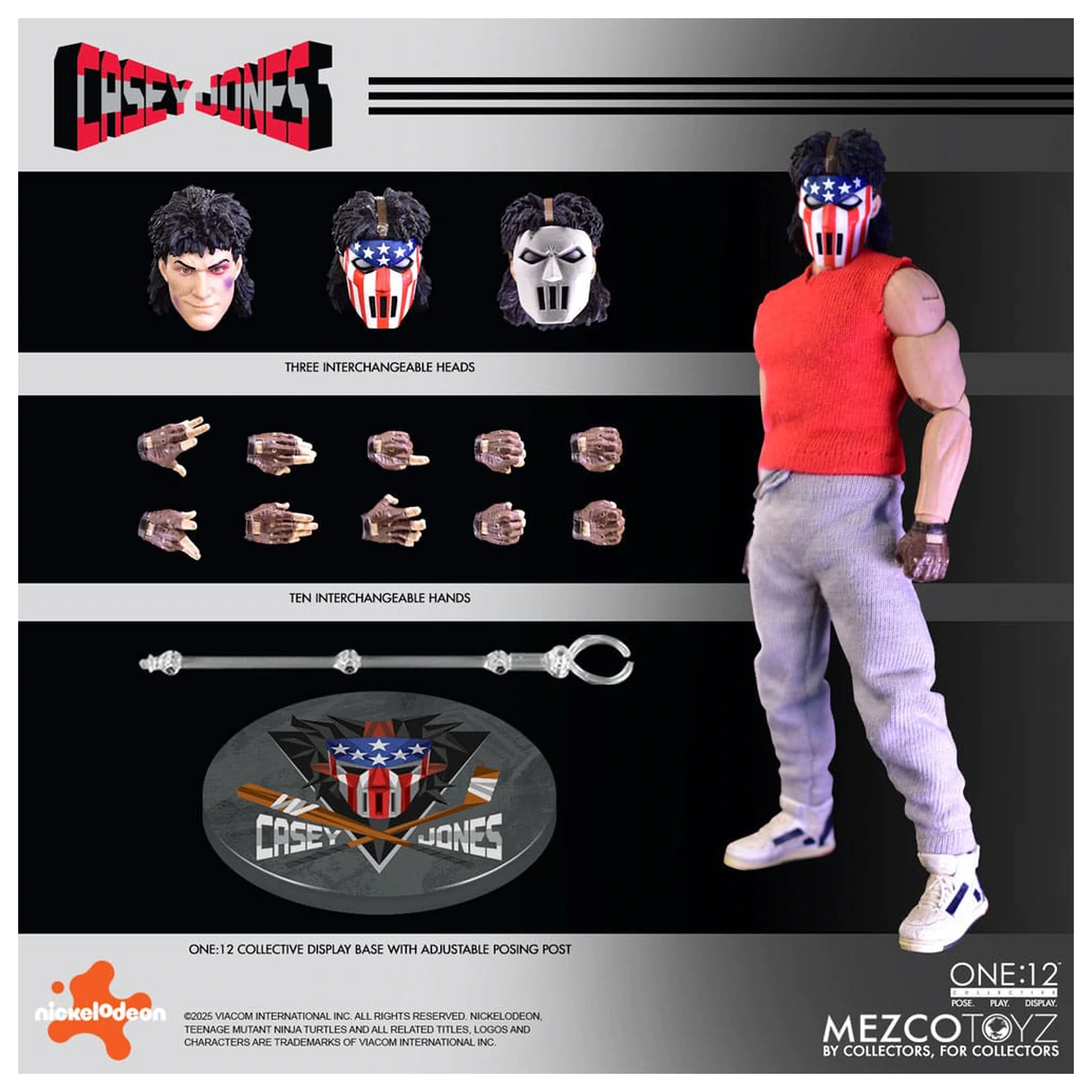 Teenage Mutant Ninja Turtles Figurka 1/12 Casey Jones 17 cm zdjęcie produktu