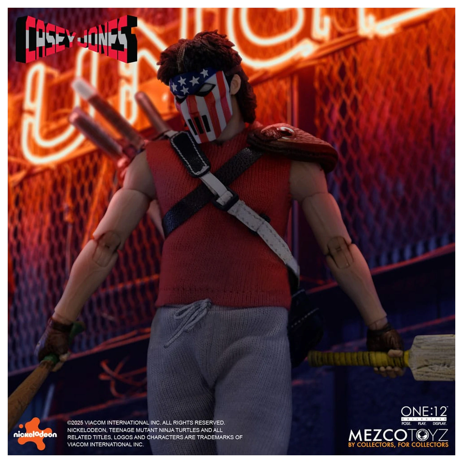 Teenage Mutant Ninja Turtles Figurka 1/12 Casey Jones 17 cm zdjęcie produktu