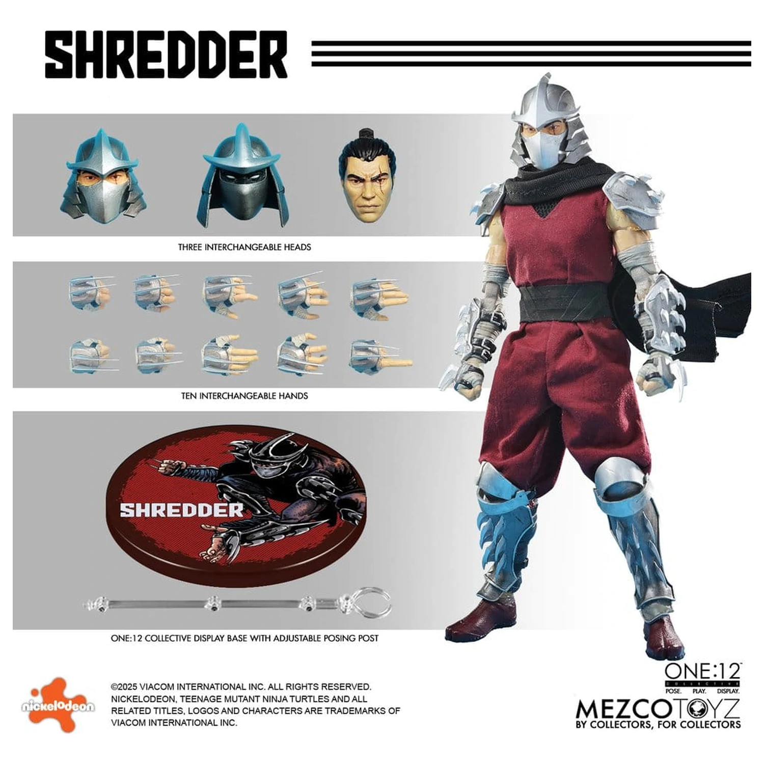 Teenage Mutant Ninja Turtles Figurka 1/12 Shredder 17 cm zdjęcie produktu