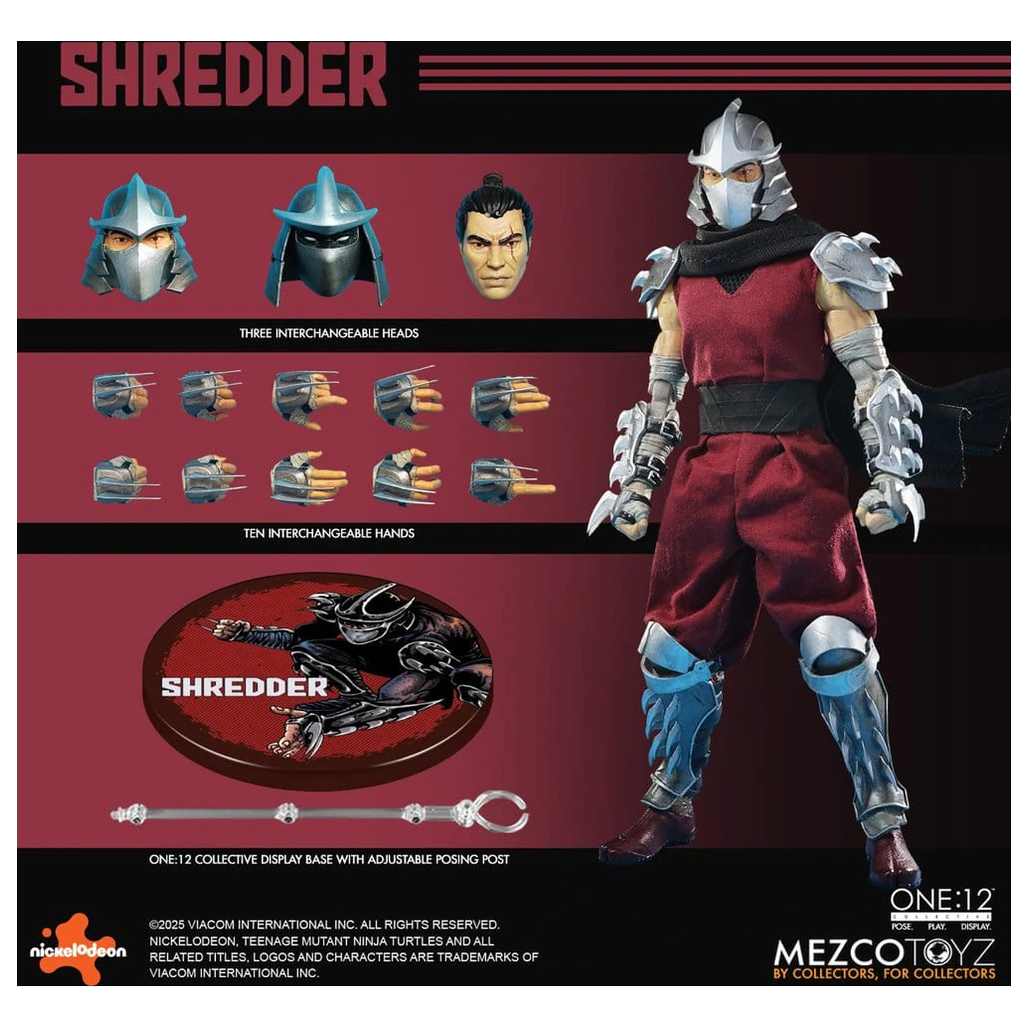 Teenage Mutant Ninja Turtles Figurka 1/12 Shredder 17 cm zdjęcie produktu