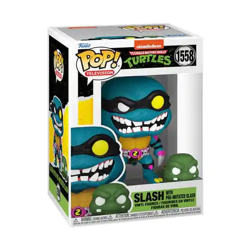 Żółwie Ninja Funko POP & Buddy! Movies Figurka winylowa Slash i Pre-mutated, żółw Slash 9 cm zdjęcie produktu