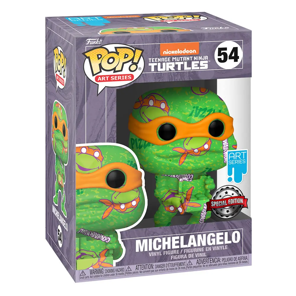 Teenage Mutant Ninja Turtles POP! Artist Series Figurka Winylowa Michelangelo 9 cm zdjęcie produktu