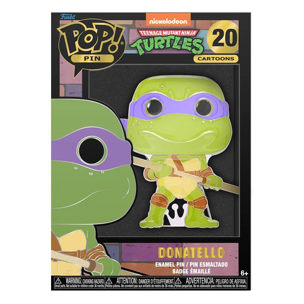 Teenage Mutant Ninja Turtles POP! przypinka emaliowana Donatello 10 cm zdjęcie produktu