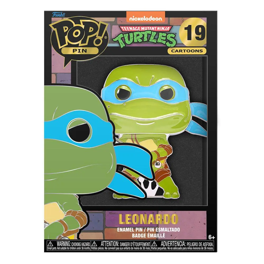 Teenage Mutant Ninja Turtles POP! Przypinka emaliowana Leonardo 10 cm zdjęcie produktu