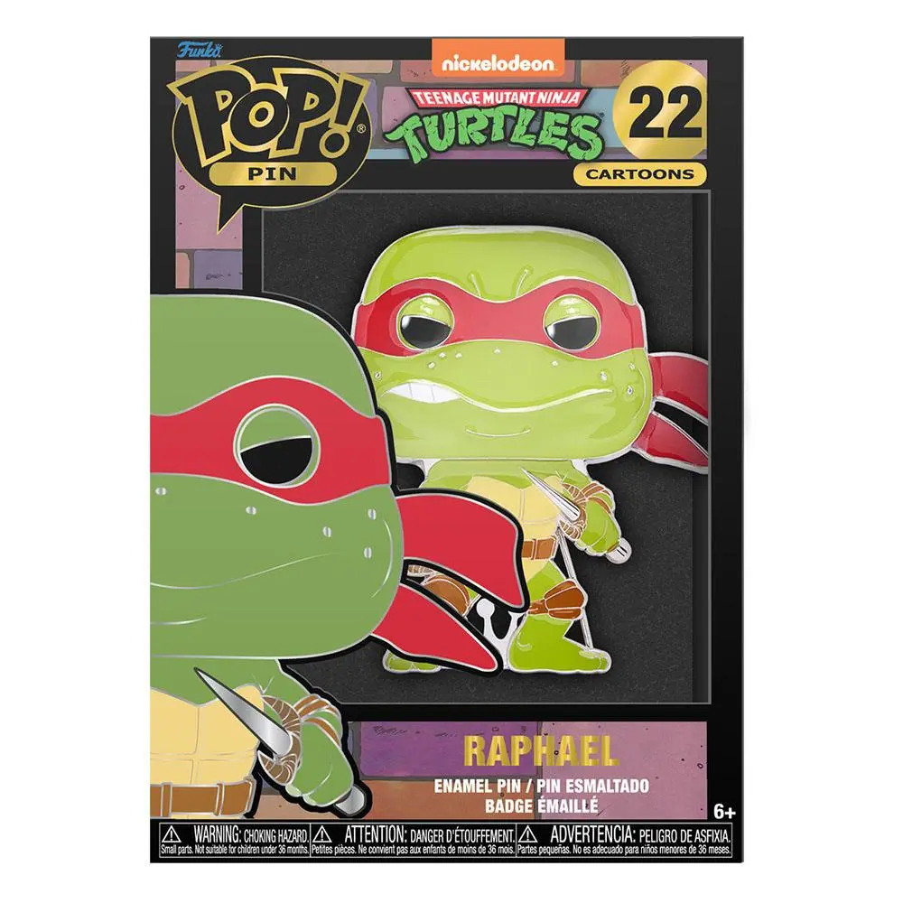 Teenage Mutant Ninja Turtles POP! przypinka emaliowana Raphael 10 cm zdjęcie produktu