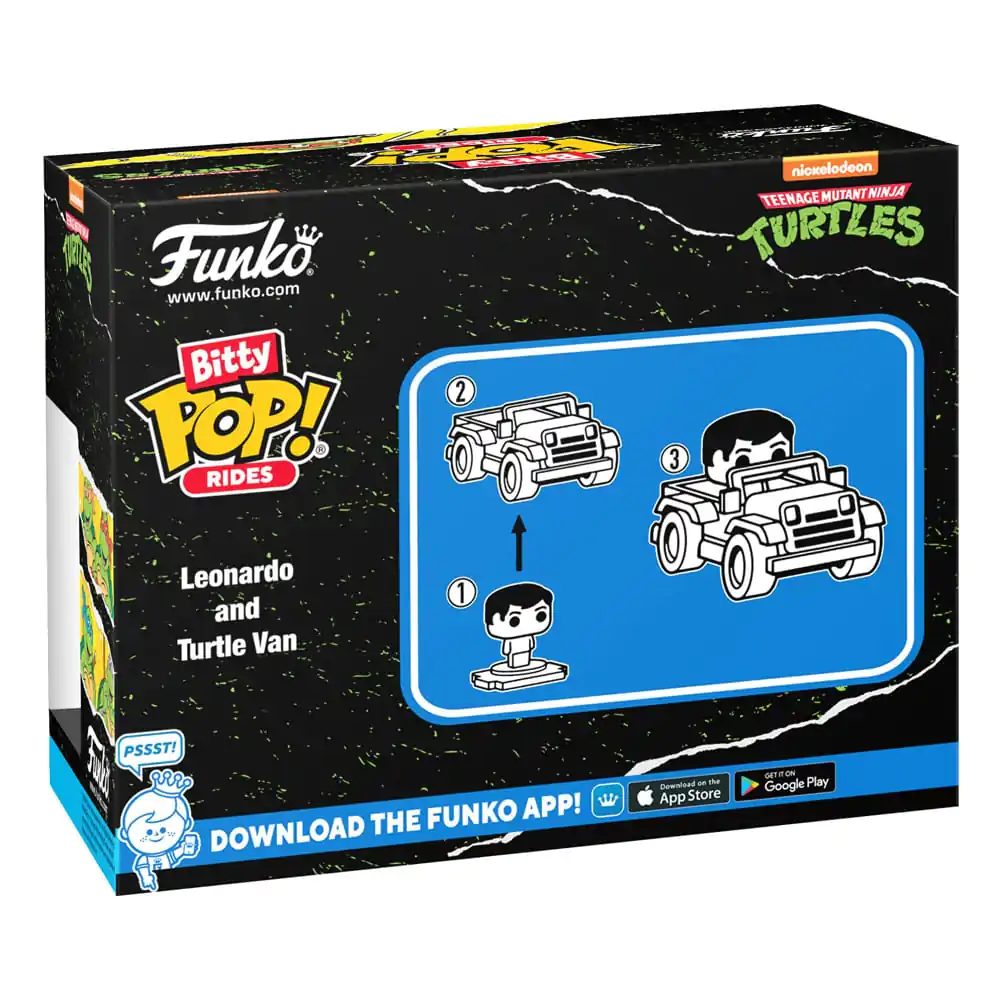 Żółwie Ninja Funko POP! Rides Figurka winylowa Leonardo z Furgonetką 2,5 cm zdjęcie produktu