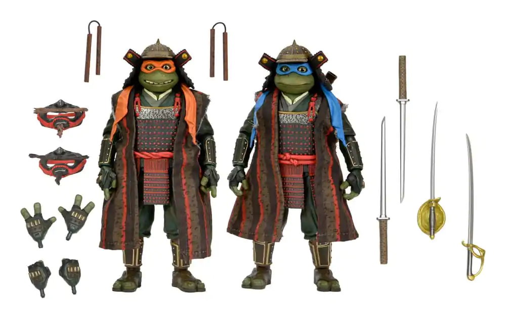 Teenage Mutant Ninja Turtles III Figurki Akcji 2-Pack Leonardo & Michelangelo 18 cm zdjęcie produktu